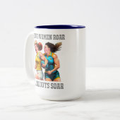 Rugby Spelers Two-Tone Mok (Voorkant links)