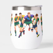 Rugby Spelers Wijn Tumbler (Links)