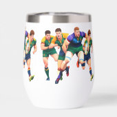 Rugby Spelers Wijn Tumbler (Achterkant)