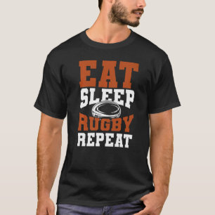 Rugby Sports Eat Sleep Rugby Reputeert Rugbys T-shirt