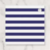 Rugby Stripes Alligator Favor Cadeau Labels (Achterkant)
