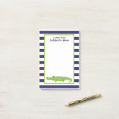 Rugby Stripes Alligator Post-it Notitieblok Post-it® Notes (Op bureau)