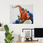 Rugby Tackle - Rugby Painting Print (Thuiskantoor)