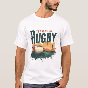 Rugby – Teamgeest Vintage Sporten T-shirt