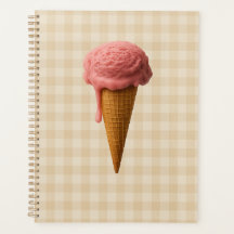 Rugby terug spiraal kalender roze, beige planner
