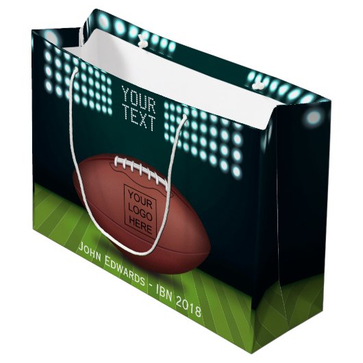 Rugby ThMED add logo Large Cadeautasje (Voorkant Gekanteld)