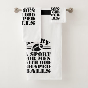 Rugby Un Sport Pour Les Hommes Avec Des Ballons En