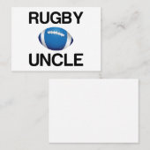 RUGBY UNCLE VISITEKAARTJE (Voorkant / Achterkant)