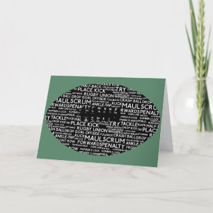 Rugby Union Gifts Feestdagen Kaart