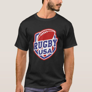 Rugby USA Steun het Team Football USA Flag T-shirt