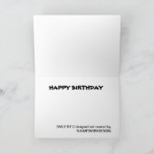 RUGBY VERJAARDAG GROET KAART (Binnen)