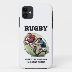 Rugby waar aanpakken een knuffel is die verkeerd i iPhone 11 hoesje