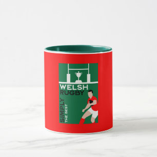 Rugby Wales Fan Art Mok