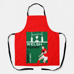 Rugby Wales Fan Art Schort