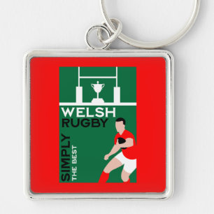 Rugby Wales Fan Art Sleutelhanger