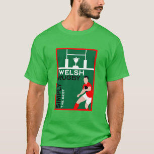 Rugby Wales Fan Art T-shirt