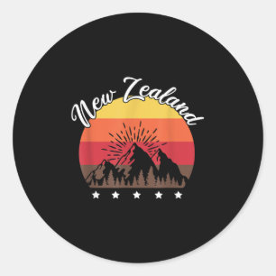 Rugbyliefhebber Kiwi Cadeau Nieuw-Zeeland Ronde Sticker