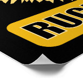 Rugbyspel met poster met kogel (Hoek)