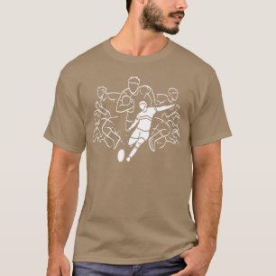 Rugbyspelers Varsity Speler Cadeau meisje T-shirt