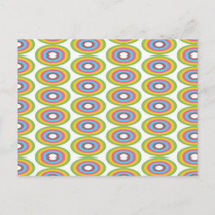 Rugcirkels patroon briefkaart