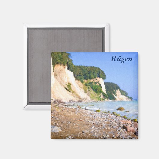 Rügen Chalk Cliffs Magneet (Voorkant / Achterkant)