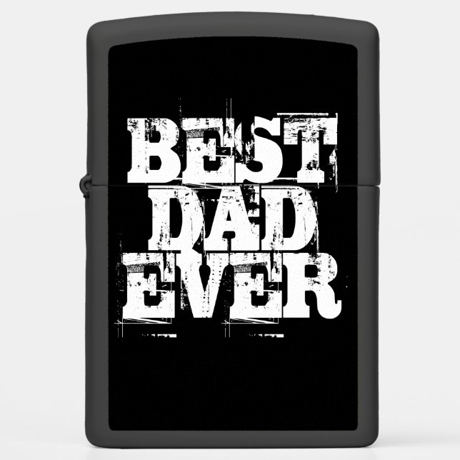 Rugged Black Best Pap Ever Typography (Voorkant)