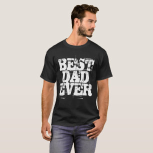 Rugged Black Best Pap Ever Typography T-shirt