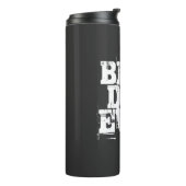 Rugged Black Best Pap Ever Typography Thermosbeker (Gedraaid links)