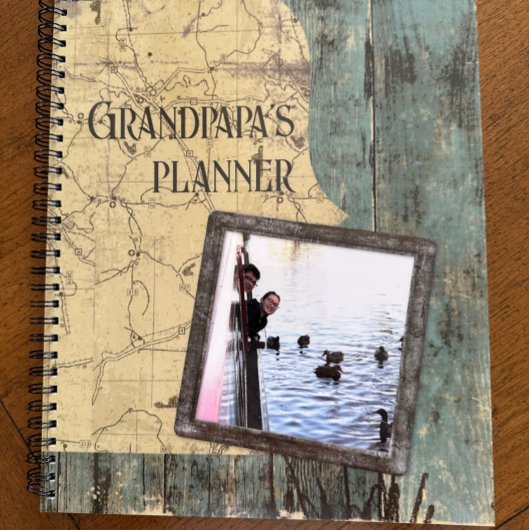 Rugged Blue Planks Planner Notitieboek