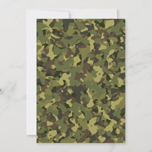 Rugged Camo Truck Driver Camo Cool Verjaardag Kaart (Achterkant)