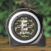 Rugged Camouflage Monogram Kinder naam Rolmaat