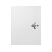 Rugged Fleur de lis Notitieblok (Gedraaid)