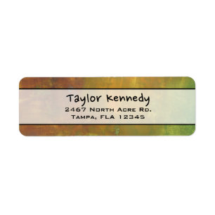 Rugged Rustic Earthy Tones Abstract Etiket
