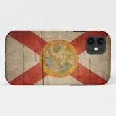 Rugged Wood Florida Flag Case-Mate iPhone Case (Achterkant (horizontaal))