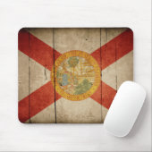 Rugged Wood Florida vlag Muismat (Met muis)