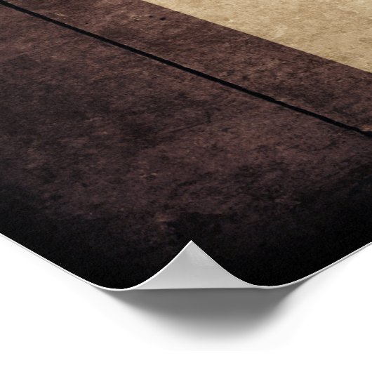 Rugged Wood Iowa Flag Poster (Hoek)