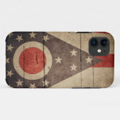 Rugged Wood Ohio Flag Case-Mate iPhone Case (Achterkant (horizontaal))