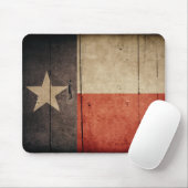 Rugged Wood Texas Flag Muismat (Met muis)