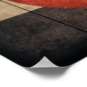 Rugged Wooden Colorado Flag Poster (Hoek)