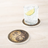 Rugged Yin Yang Rozen Zandsteen Onderzetter (Zijkant)