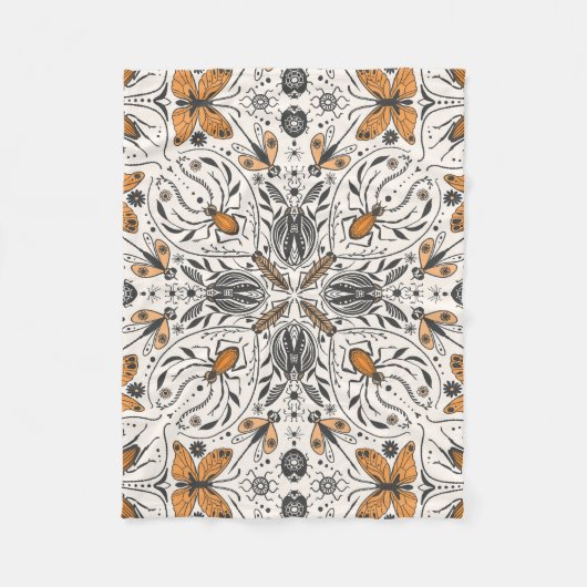 ruggen fleece deken (Voorkant)