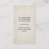 ruggengraat visitekaartje (Achterkant)