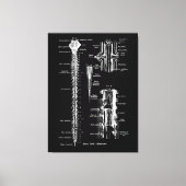 Ruggenmerg Membraan Anatomie Medisch Decor Canvas Afdruk (Voorkant)