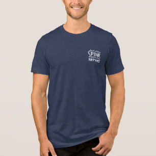 Ruggenwervel Kolom Zenuwen Chiropractor Kotsen Swa Tri-Blend Shirt