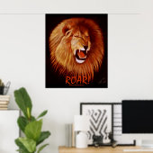 RUGIR! Poster (Le Lion) (Bureau à domicile)