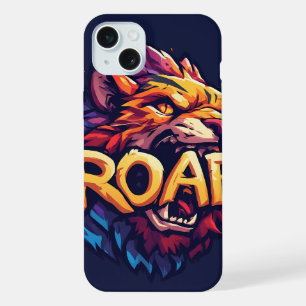 Rugissement de Lion Féroce Ar Coloré Motivant