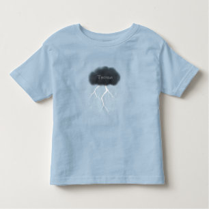 Rugkleurige dag met wolken met de naam Blauw van d Kinder Shirts