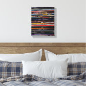 Ruglijnen Canvas Afdruk (Insitu (Slaapkamer))