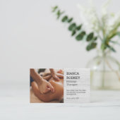 Rugmassage | Salon Spa Visitekaartje (Staand voorkant)
