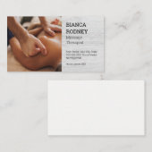 Rugmassage | Salon Spa Visitekaartje (Voorkant / Achterkant)